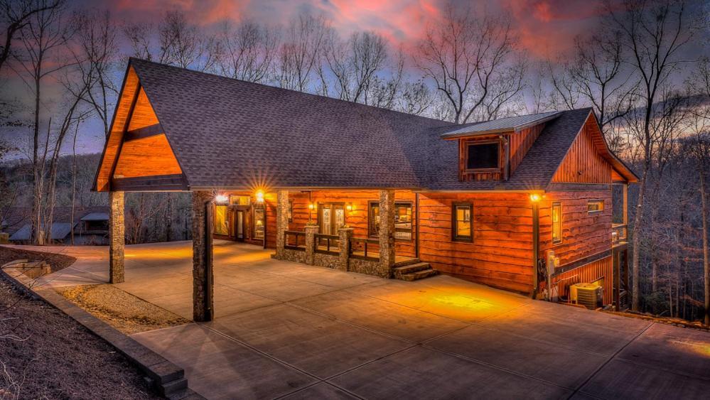 ブルーリッジ山脈 Luxe Mountain Retreatヴィラ エクステリア 写真