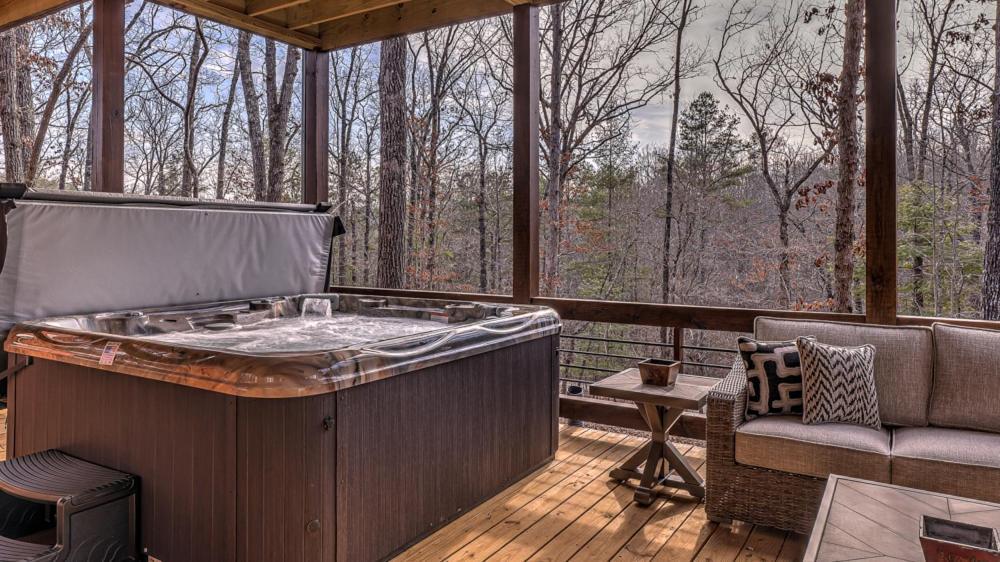 ブルーリッジ山脈 Luxe Mountain Retreatヴィラ エクステリア 写真