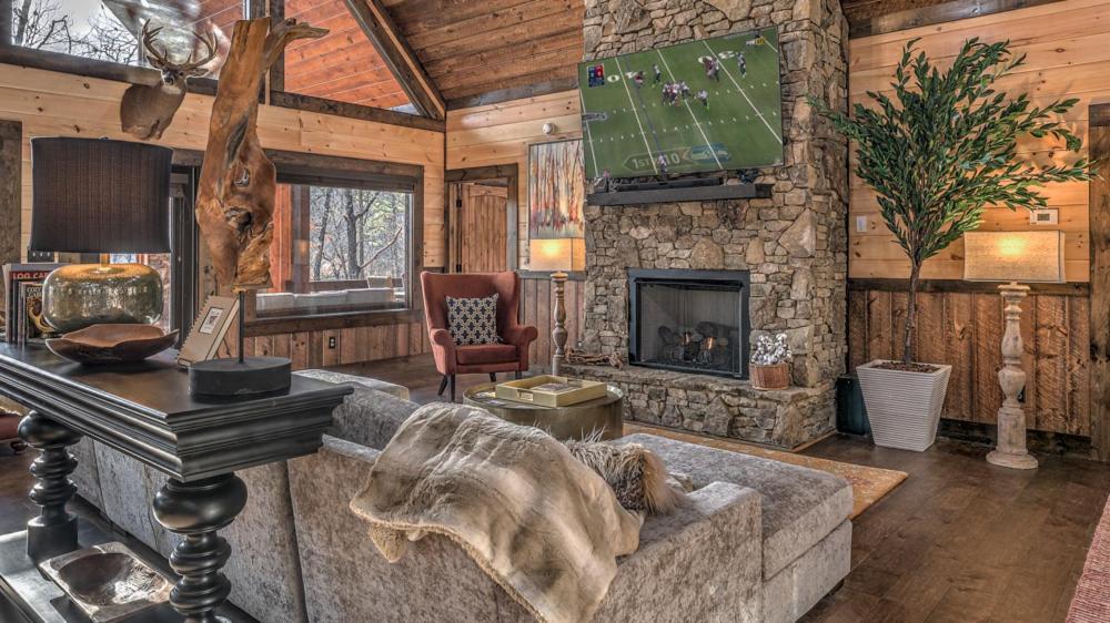 ブルーリッジ山脈 Luxe Mountain Retreatヴィラ エクステリア 写真