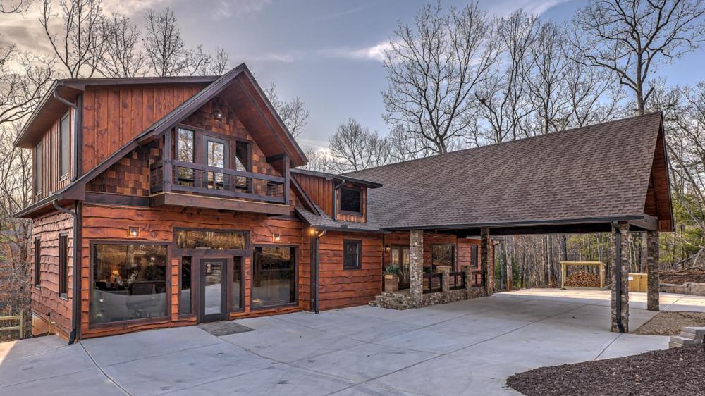 ブルーリッジ山脈 Luxe Mountain Retreatヴィラ エクステリア 写真